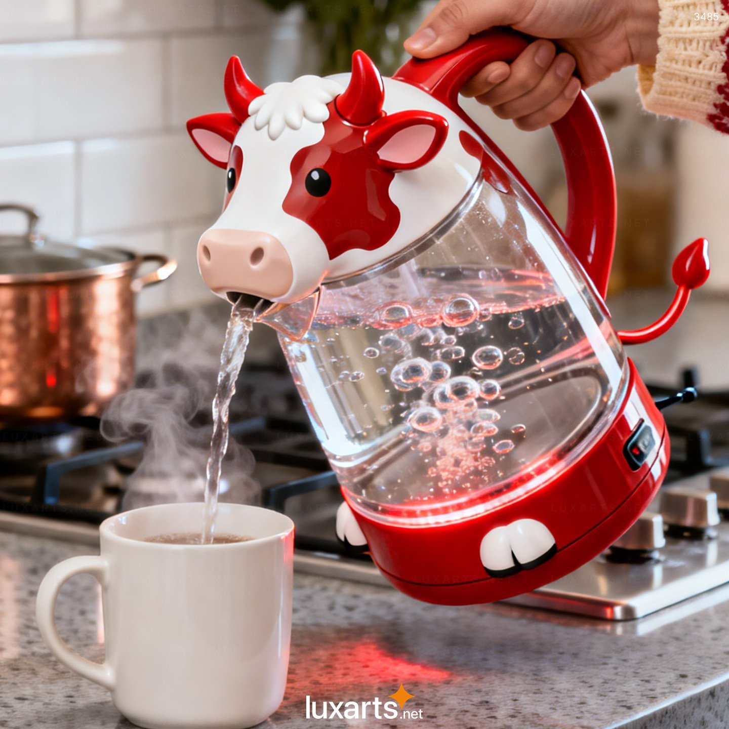 Cow Shaped Electric Kettles – Cute & Functional Kitchen Appliances for Tea & Coffee Lovers 3485 cow electric kettles 4