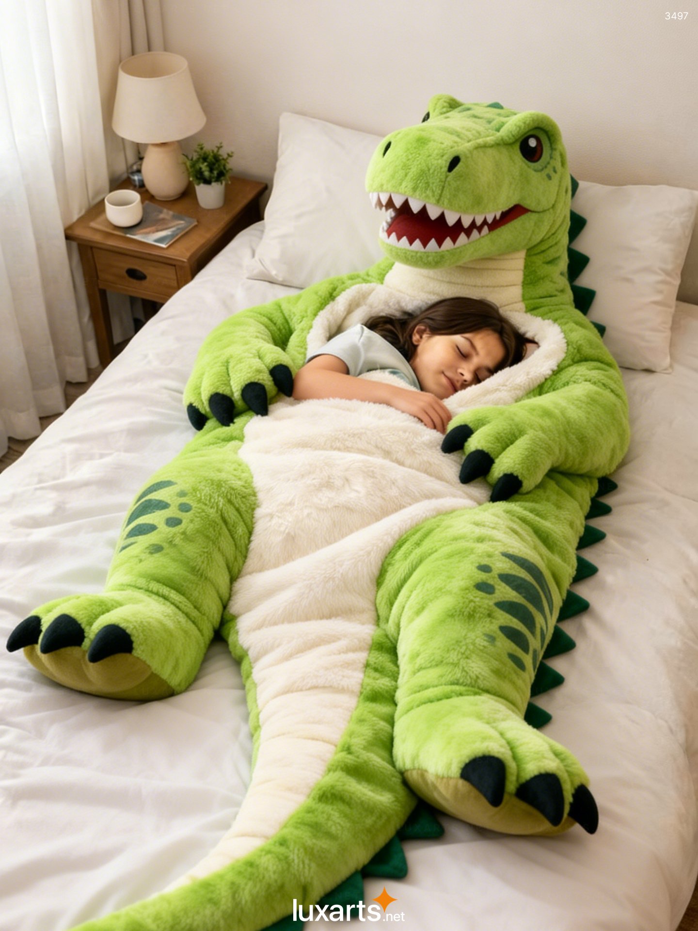 T-Rex Shaped Sleeping Bag – Cozy, Playful Dinosaur Design for Kids and Adults 3497 t rex sleeping bag 3