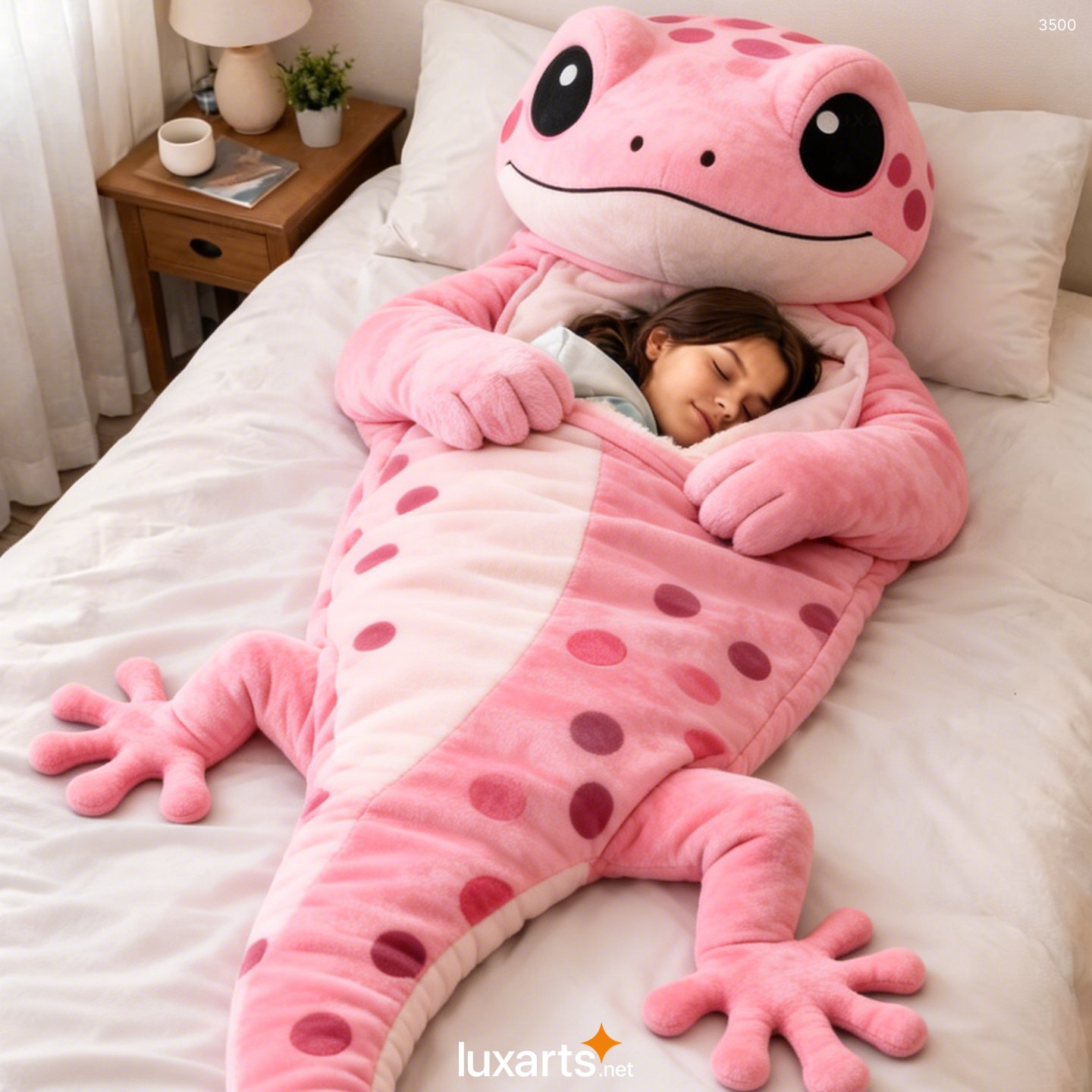 Gecko Shaped Sleeping Bag – Cozy, Playful Design for Kids and Adults 6 Gecko Shaped Sleeping Bag – Cozy, Playful Design for Kids and Adults 3500 gecko sleeping bag 8