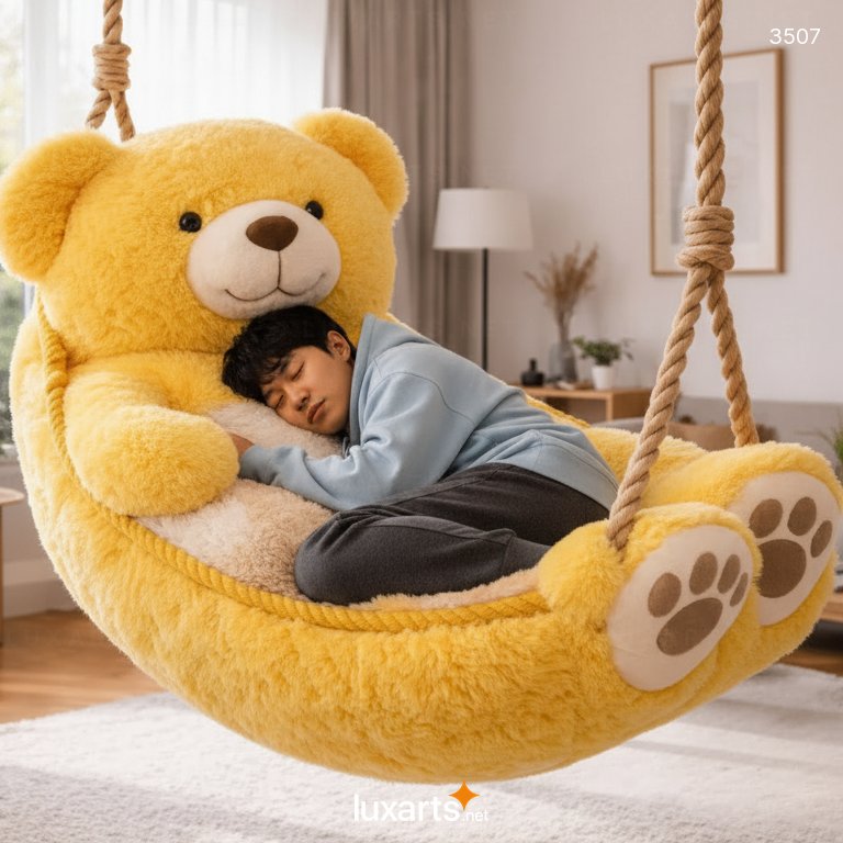 Teddy Bear Shaped Swing Chair – Cozy, Playful Seating for Kids and Adults 3507 teddy bear swing chair 4