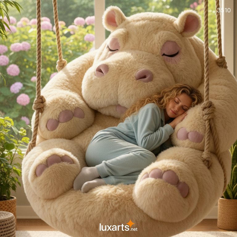 Hippo Shaped Swing Chair – Cozy, Playful Seating for Kids and Adults 3510 hippo swing chair 20260123 14