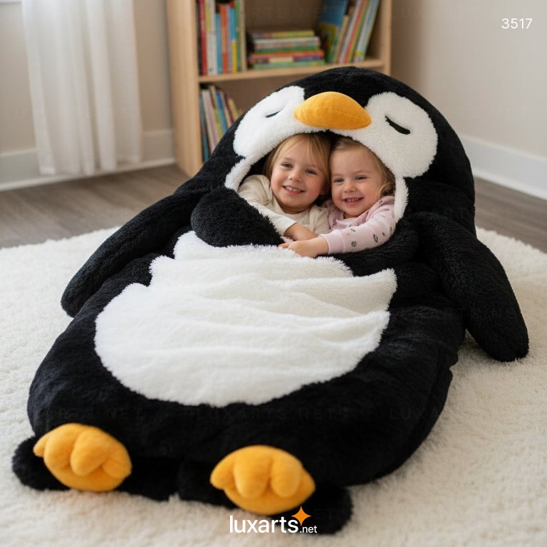 Penguin Shaped Sleeping Bag – Adorable Comfort for Kids and Adults 3517 penguin sleeping bag 7
