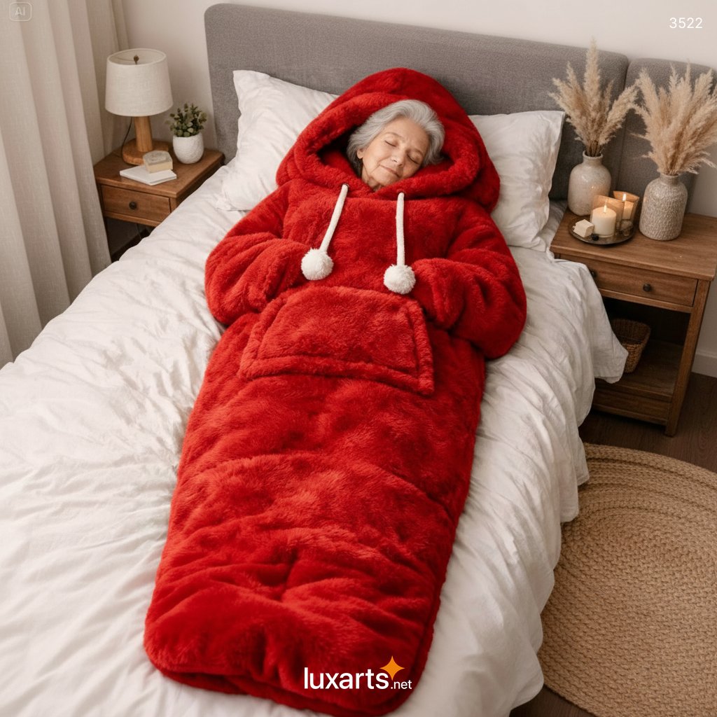 Hoodie-Shaped Sleeping Bag – Warm, Portable & Hands-Free Comfort for Adults & Teens 3522 hoodie sleeping bag 7