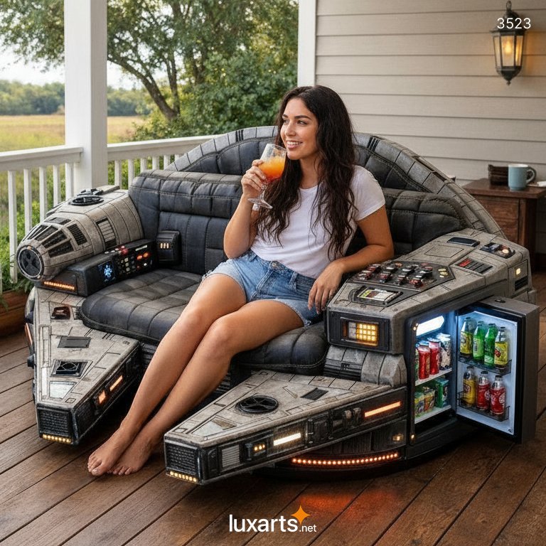 Millennium Falcon Sofa with Built-in Drink Cooler – Star Wars Inspired Furniture for Fans 3523 millennium falcon sofa 04