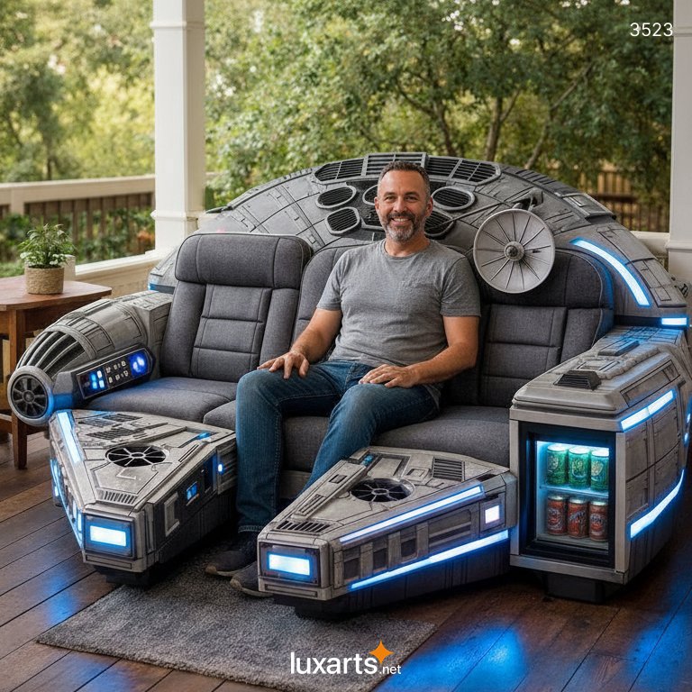 Millennium Falcon Sofa with Built-in Drink Cooler – Star Wars Inspired Furniture for Fans 3523 millennium falcon sofa 05