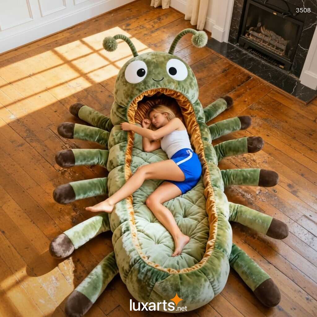 Caterpillar Shaped Sleeping Bag – Soft, Compact & Perfect for Camping & Nap Time 3508 caterpillar sleeping bag 202604