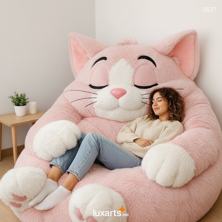 Fluffy Tom and Jerry Shaped Bean Bag for Kids - Soft, Cozy & Fun Seat 3527 tom and jerry bean bag 4