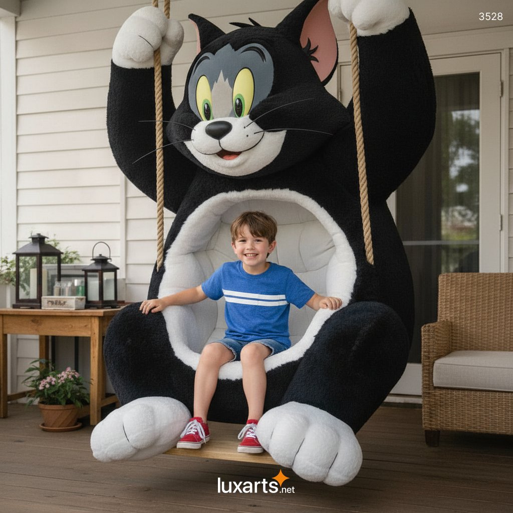 Tom and Jerry-Shaped Swing Chair: Fun & Comfortable Seating for Kids 3528 tom and jerry swing chair 3