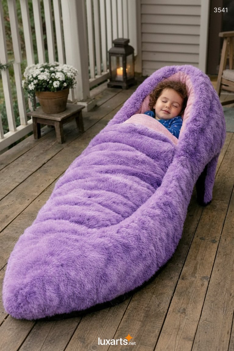 High Heel Sleeping Bag: Plush and Cozy Sleep Experience in Unique Shoe Design 3541 high heel sleeping bag 05