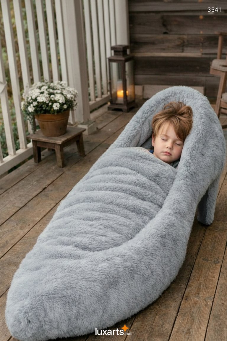 High Heel Sleeping Bag: Plush and Cozy Sleep Experience in Unique Shoe Design 3541 high heel sleeping bag 10