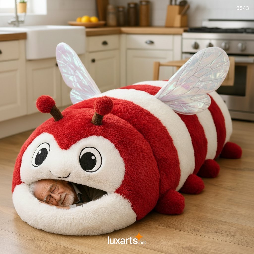 Bee Shaped Sleeping Bag: Plush and Cozy Sleep Experience in Adorable Honeybee Design 3543 bee sleeping bag 20260210 2