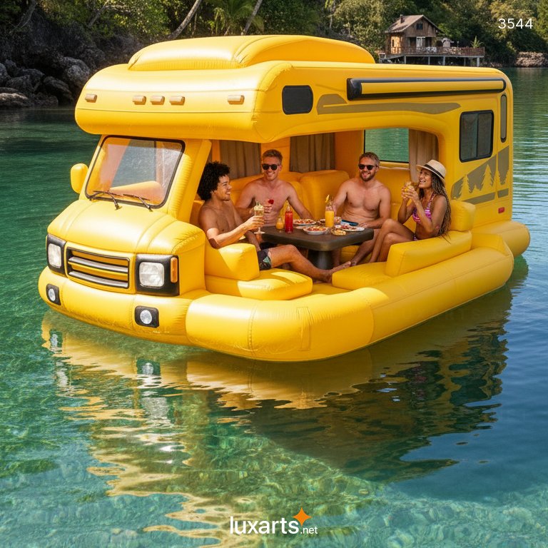 Inflatable RV-Shaped Floating Lounge for Pool, Lake & Beach Parties 3544 inflatable rv shaped floating lounge 20260228 4