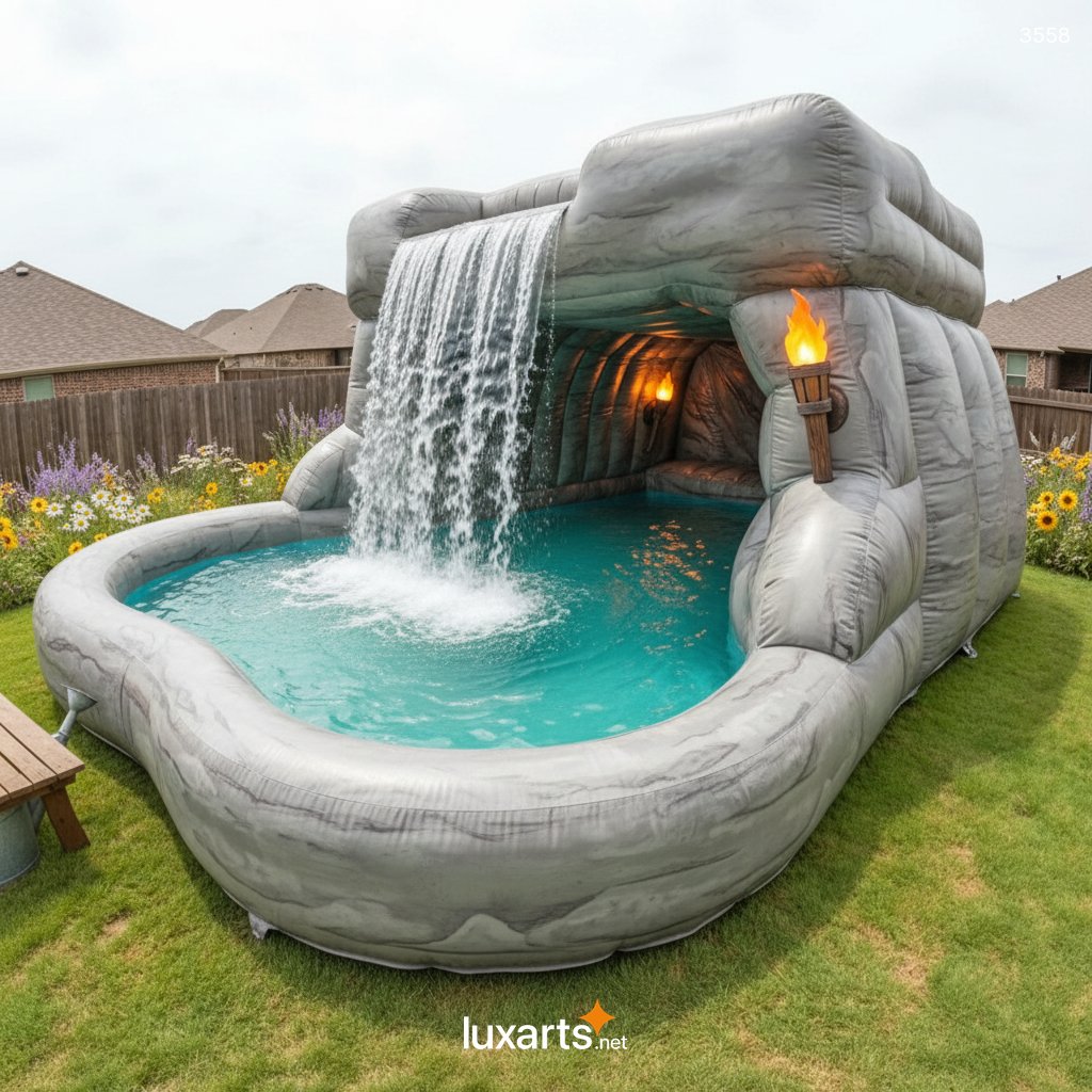 Inflatable Cave Waterfall Pool - Ultimate Backyard Water Park Adventure 3 Inflatable Cave Waterfall Pool - Ultimate Backyard Water Park Adventure 3558 inflatable cave waterfall pool 1