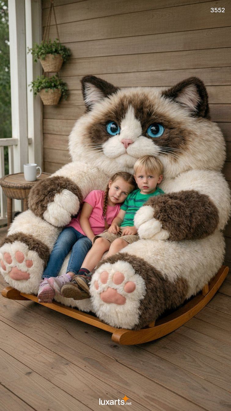 Cat Shaped Rocking Chair Big Fluffy Pet-Themed Seat - Cozy Furry Lounger for Living Room 3 Cat Shaped Rocking Chair Big Fluffy Pet-Themed Seat - Cozy Furry Lounger for Living Room 3552 cat shaped rocking chair 20260317 20