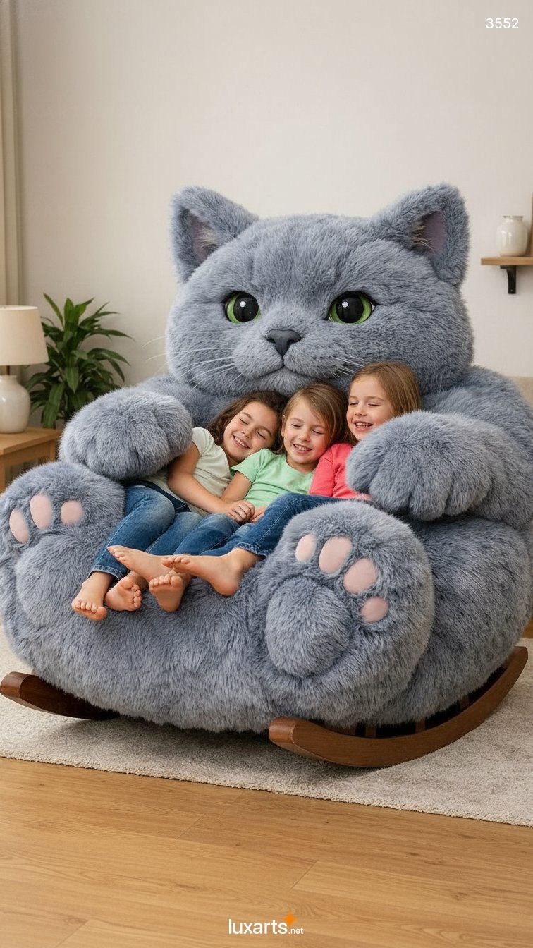 Cat Shaped Rocking Chair Big Fluffy Pet-Themed Seat - Cozy Furry Lounger for Living Room 5 Cat Shaped Rocking Chair Big Fluffy Pet-Themed Seat - Cozy Furry Lounger for Living Room 3552 cat shaped rocking chair 20260317 21
