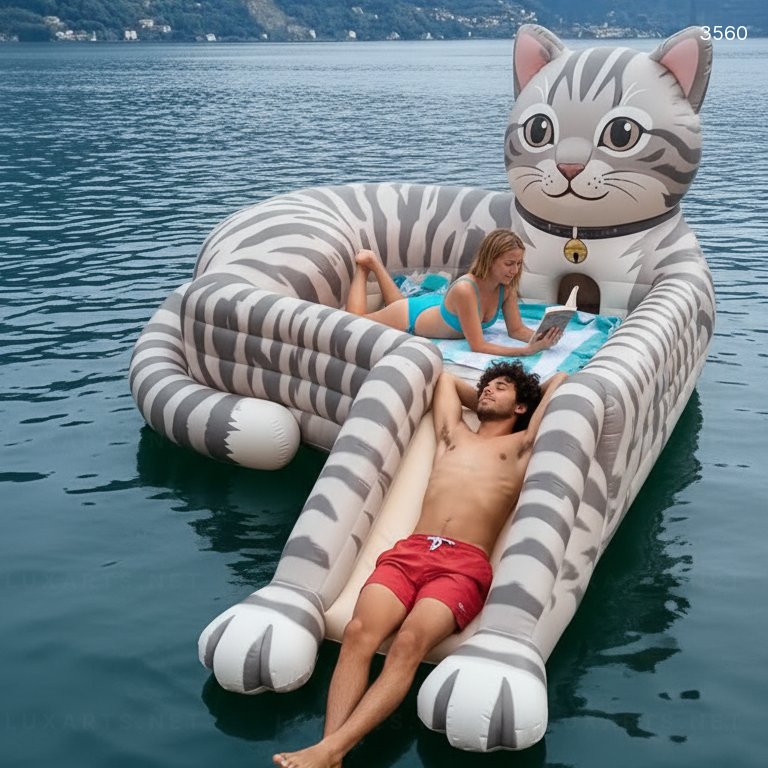 Inflatable Cat Lake Floats | Oversized Cat Water Float for Lakes & Pools 3560 inflatable cat lake floats 20260330 time 47