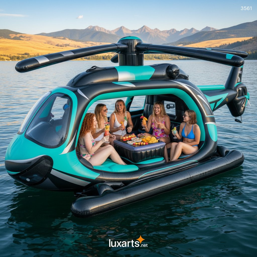 Inflatable Helicopter Lake Floats - Fun Summer Water Toys for Adults & Kids 3561 inflatable helicopter lake floats 11