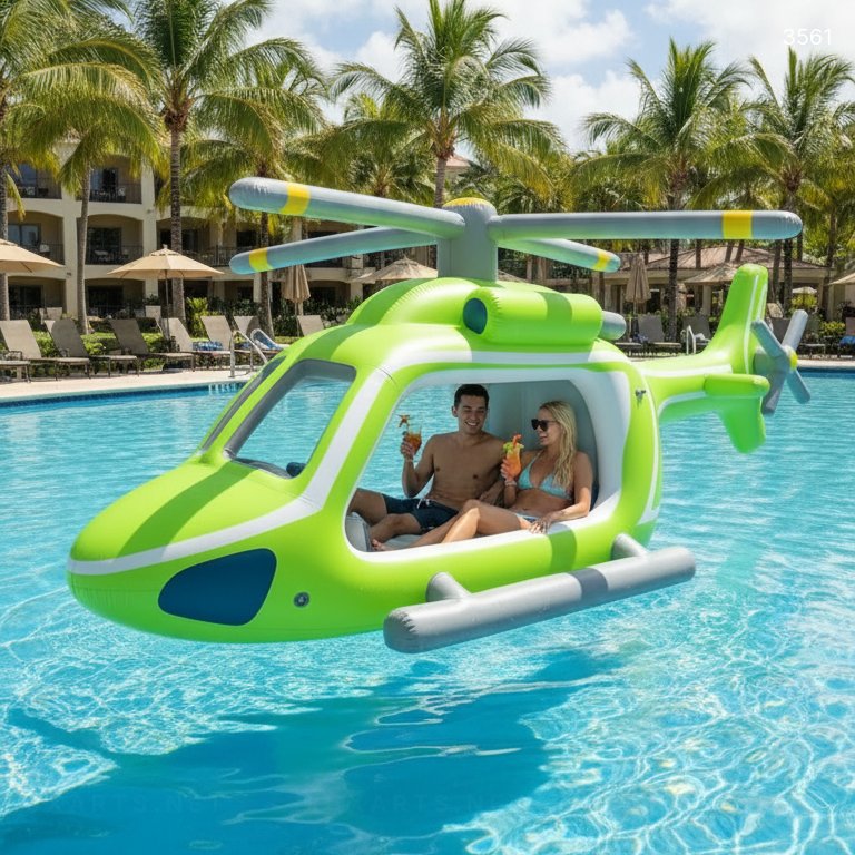 Inflatable Helicopter Lake Floats - Fun Summer Water Toys for Adults & Kids 3561 inflatable helicopter lake floats 20260401 time 34