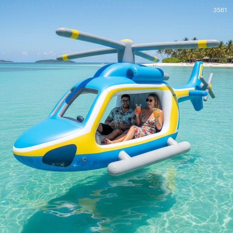 Inflatable Helicopter Lake Floats - Fun Summer Water Toys for Adults & Kids 3561 inflatable helicopter lake floats 20260401 time 8