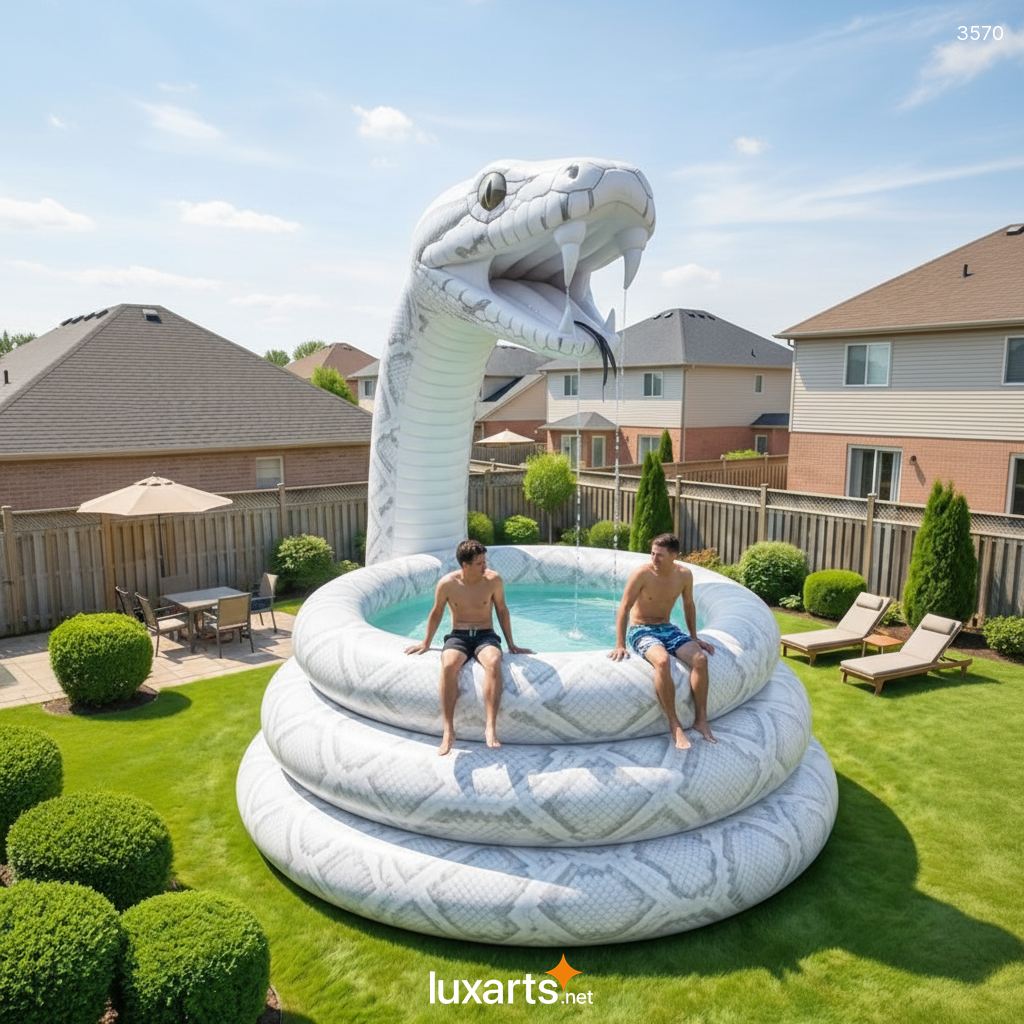 Inflatable Snake Pool Giant Water Feature for Backyard Relaxing 3570 inflatable snake pool 6