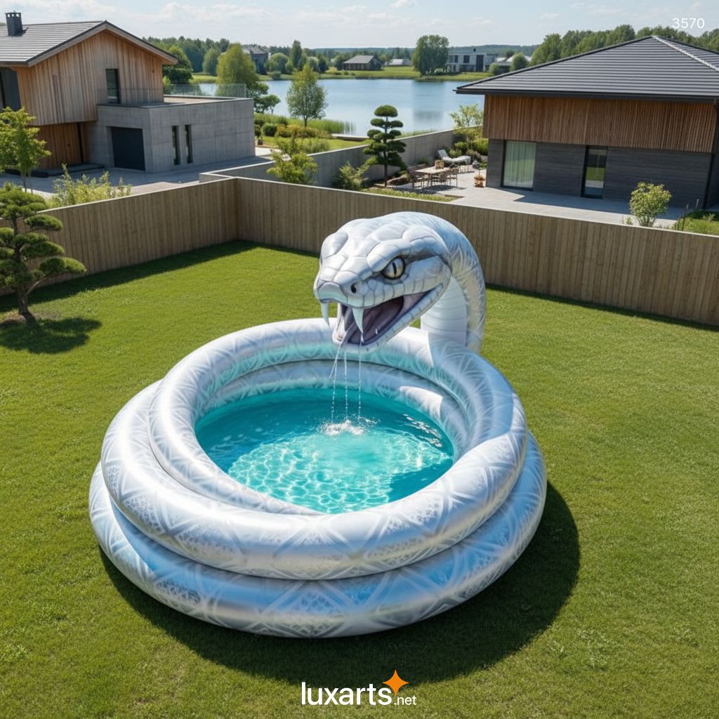Inflatable Snake Pool Giant Water Feature for Backyard Relaxing 3570 inflatable snake pool 9