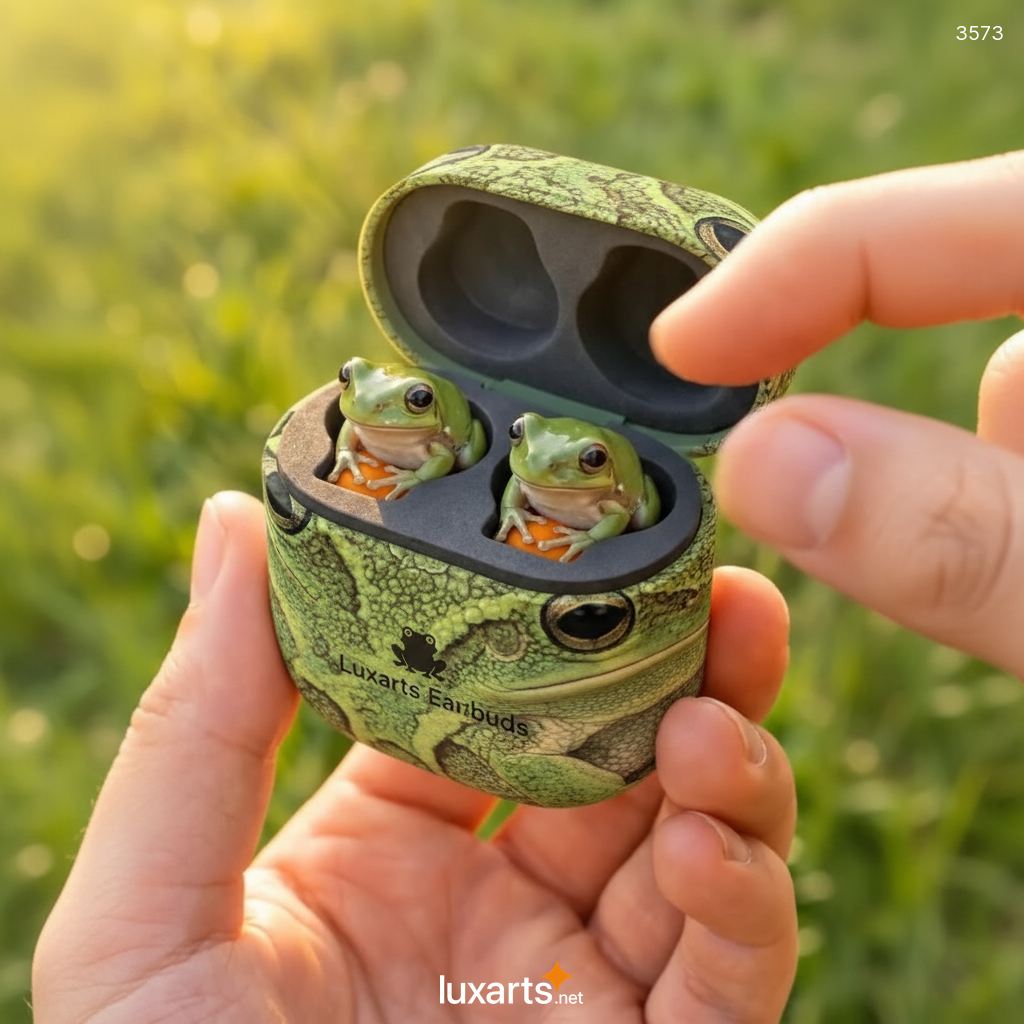 Frog Shaped Earbuds | Adorable Animal-Themed True Wireless Earphones 4 Frog Shaped Earbuds | Adorable Animal-Themed True Wireless Earphones 3573 fog shaped earbuds 1