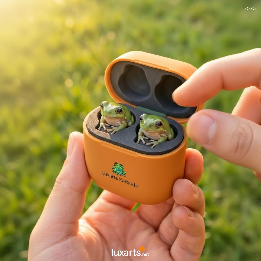 Frog Shaped Earbuds | Adorable Animal-Themed True Wireless Earphones 8 Frog Shaped Earbuds | Adorable Animal-Themed True Wireless Earphones 3573 fog shaped earbuds 2