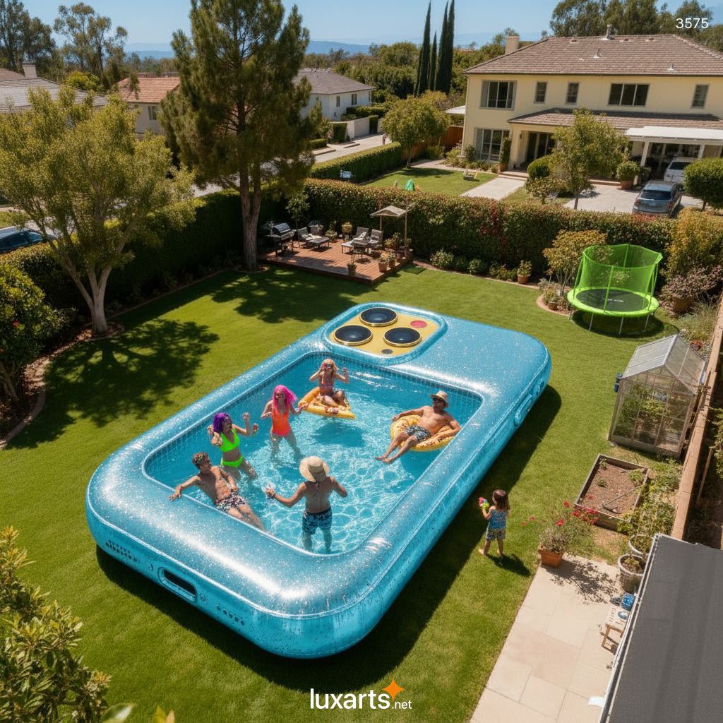 Inflatable Smart Phone Pool - Giant Mobile Device Shape Swimming Pool for Home & Garden 3575 inflatable smart phone pool 20260418 25