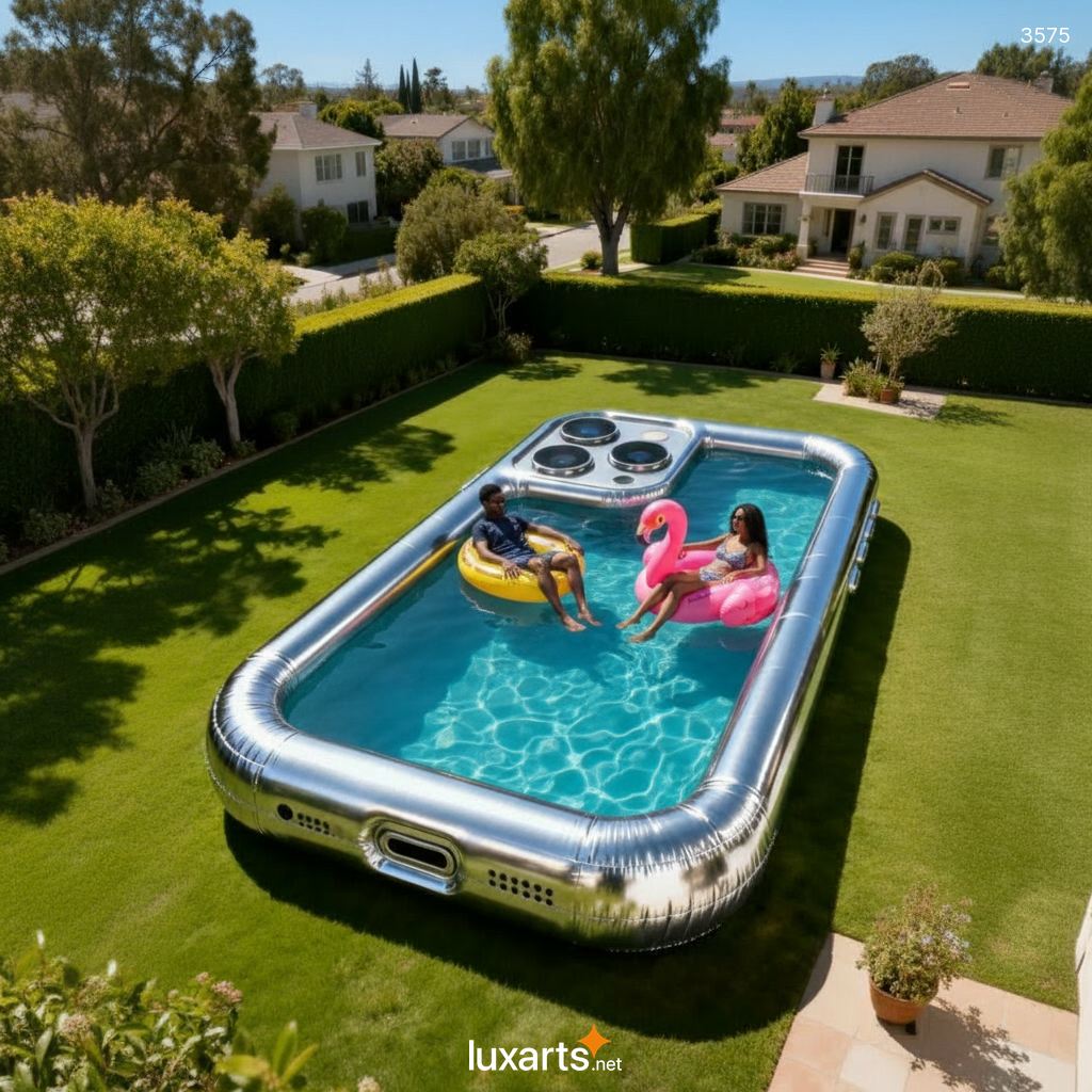 Inflatable Smart Phone Pool - Giant Mobile Device Shape Swimming Pool for Home & Garden 3575 inflatable smart phone pool 20260418 27