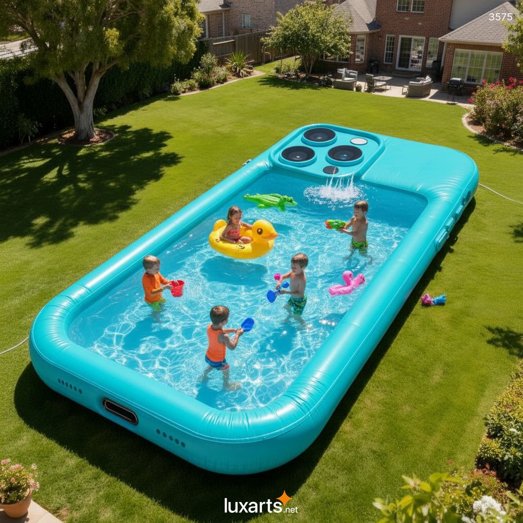 Inflatable Smart Phone Pool - Giant Mobile Device Shape Swimming Pool for Home & Garden 3575 inflatable smart phone pool 20260418 29