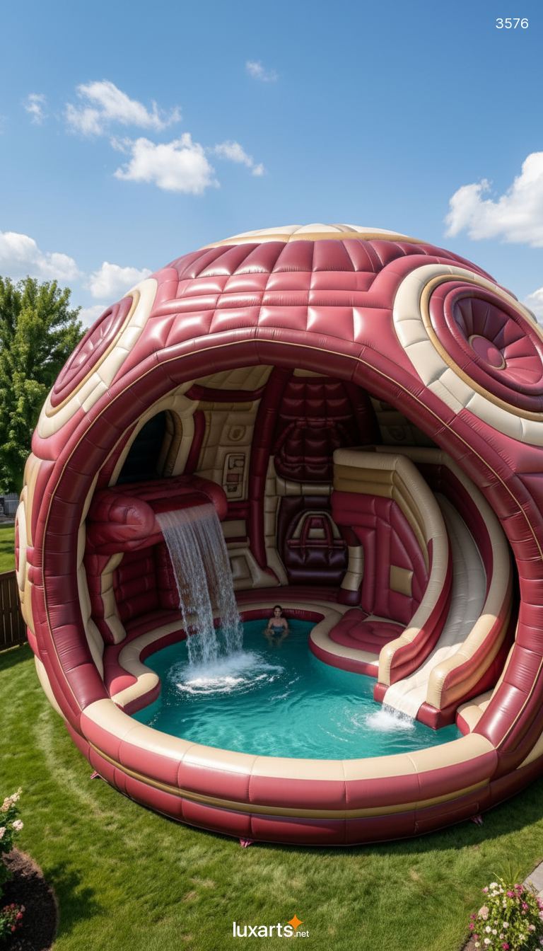 Giant Inflatable Death Star Pool with Slide & Waterfall for Backyards 3 Giant Inflatable Death Star Pool with Slide & Waterfall for Backyards 3576 giant inflatable death star pool 30