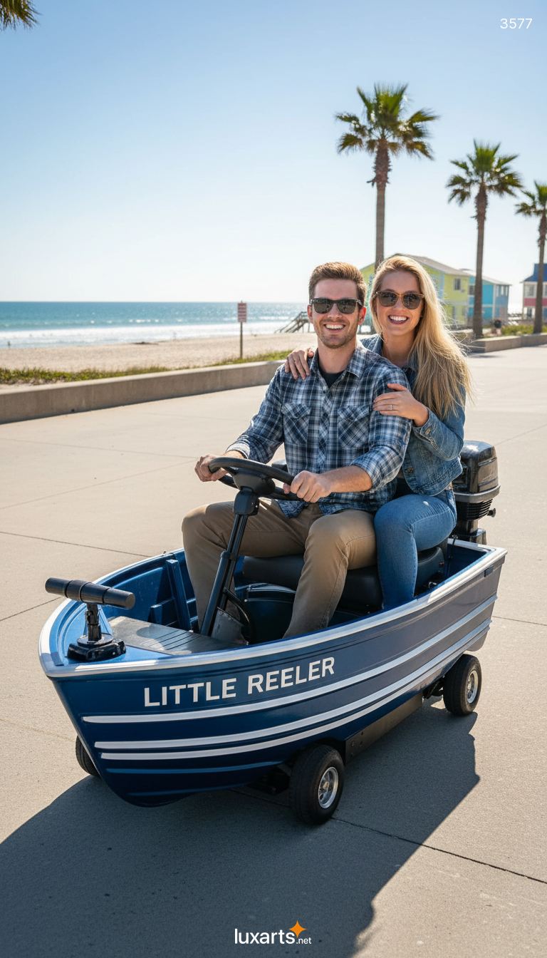 Fishing Boat Mobility Scooter: Novelty Electric Vehicle for Fun Outdoor Adventures 3577 fishing boat mobility scooter 20260424 55