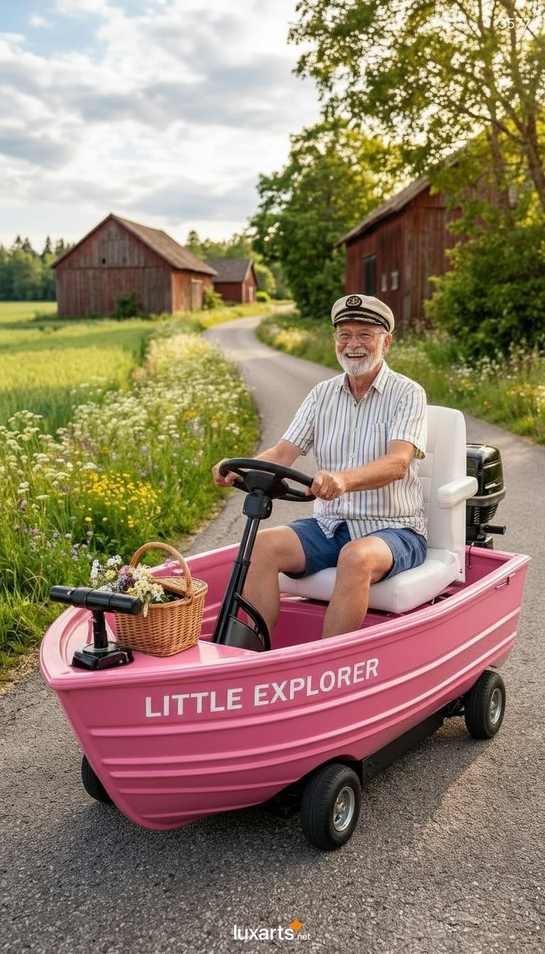 Fishing Boat Mobility Scooter: Novelty Electric Vehicle for Fun Outdoor Adventures 3577 fishing boat mobility scooter 20260424 70