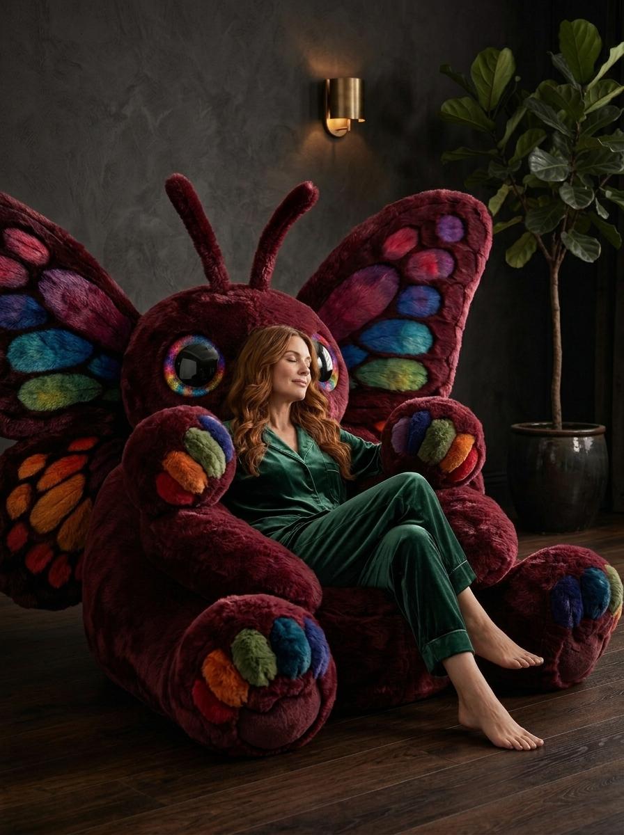Butterfly Shaped Bean Bag - Oversized Rainbow Butterfly Seat Chair 5 Butterfly Shaped Bean Bag - Oversized Rainbow Butterfly Seat Chair 3545 Butterfly shaped bean bag 20260618 10