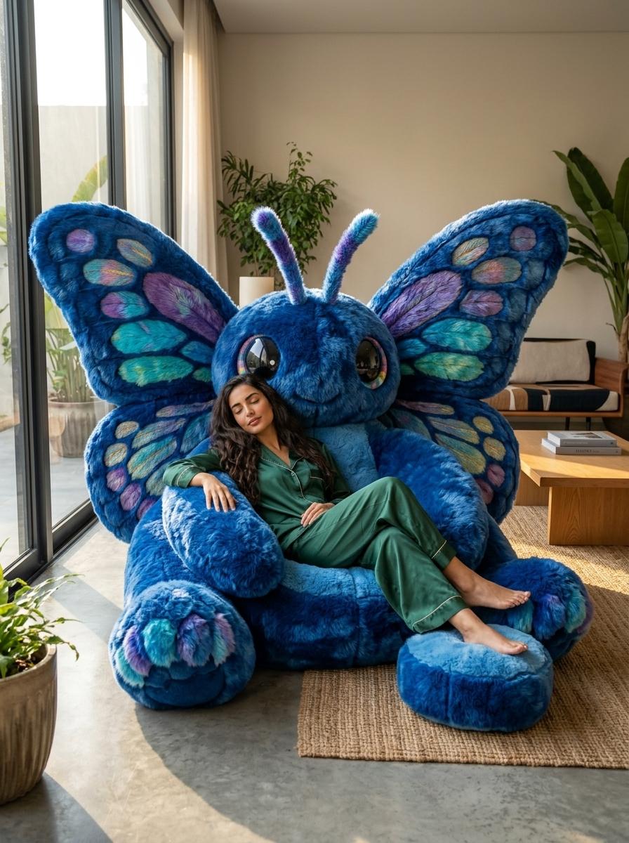 Butterfly Shaped Bean Bag - Oversized Rainbow Butterfly Seat Chair 3 Butterfly Shaped Bean Bag - Oversized Rainbow Butterfly Seat Chair 3545 Butterfly shaped bean bag 20260618 11
