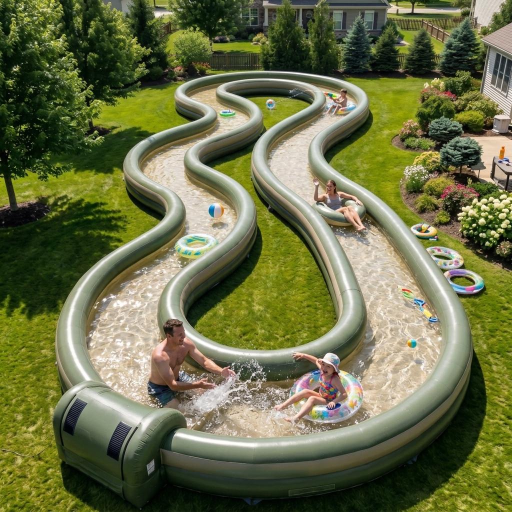 Giant Inflatable Lazy River Pool Set with Pump – Ultimate Family Summer Water Park 3608 giant inflatable lazy river pool 20260605 7