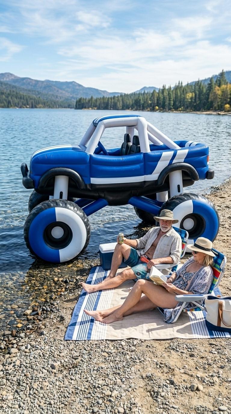 Giant Floating Monster Truck - Inflatable Boat for Summer Water Sports 7 Giant Floating Monster Truck - Inflatable Boat for Summer Water Sports 3623 inflatable monster truck boat 20260618 37