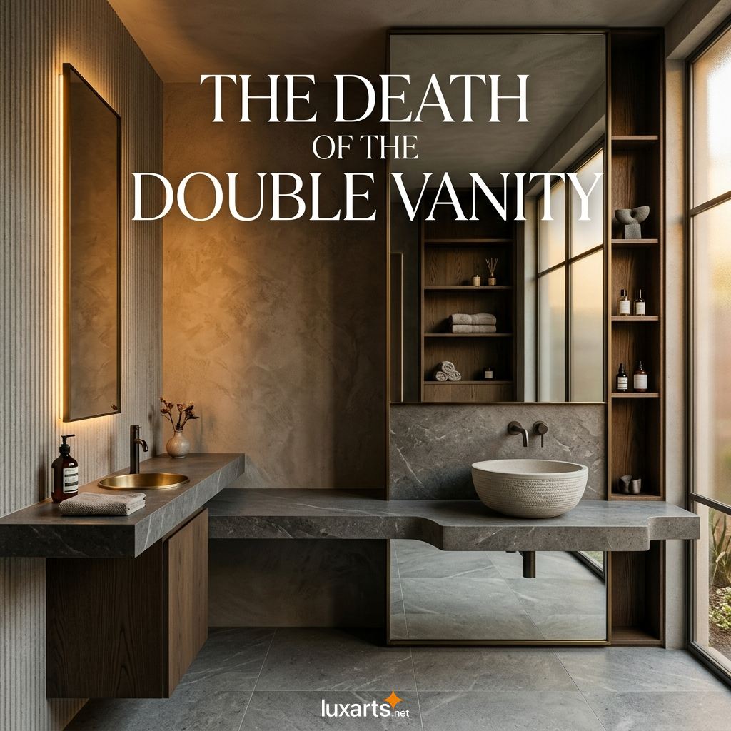 The Death of the Double Vanity: A Case for Asymmetrical and Solitary Grooming Sanctuaries the death of the double vanity a case for asymmetrical and solitary grooming sanctuaries 2