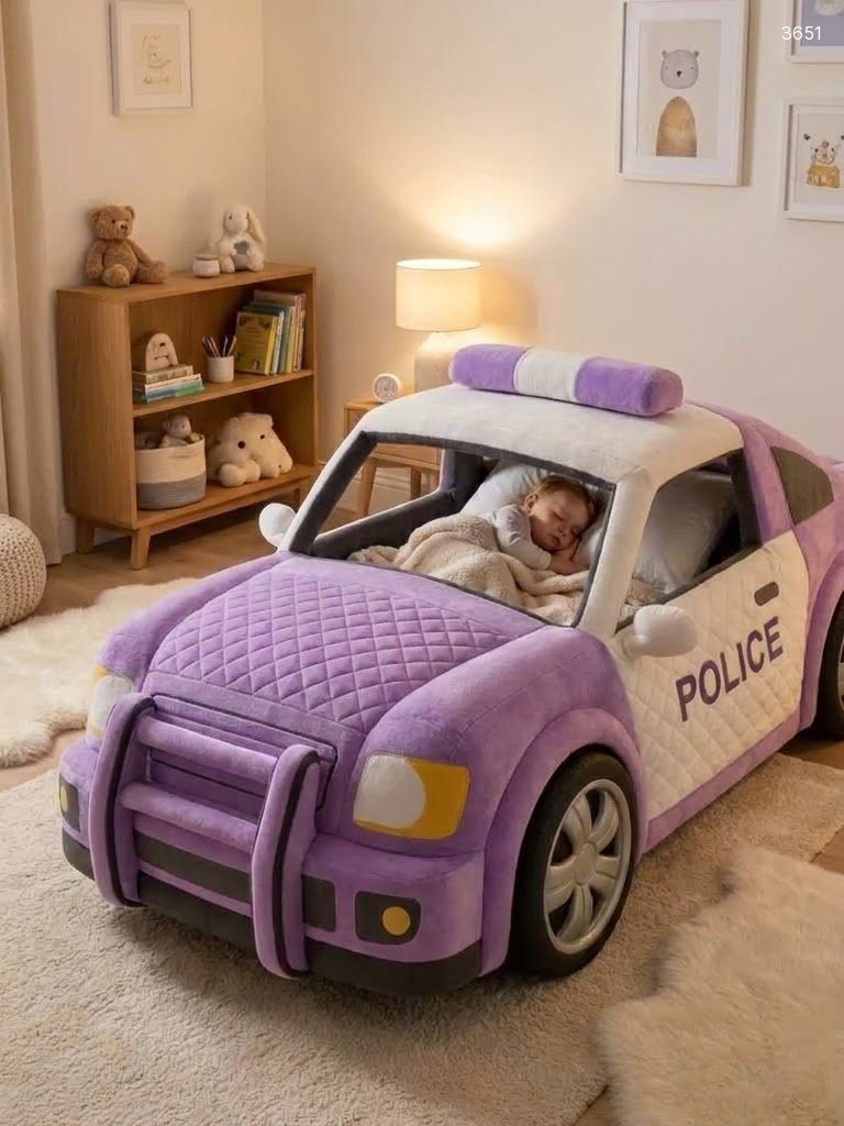 Police Car Shaped Kids Beds | Plush Toddler Car Bed for Kids 3 Police Car Shaped Kids Beds | Plush Toddler Car Bed for Kids 3651 inflatable police car kids beds 20260810 14