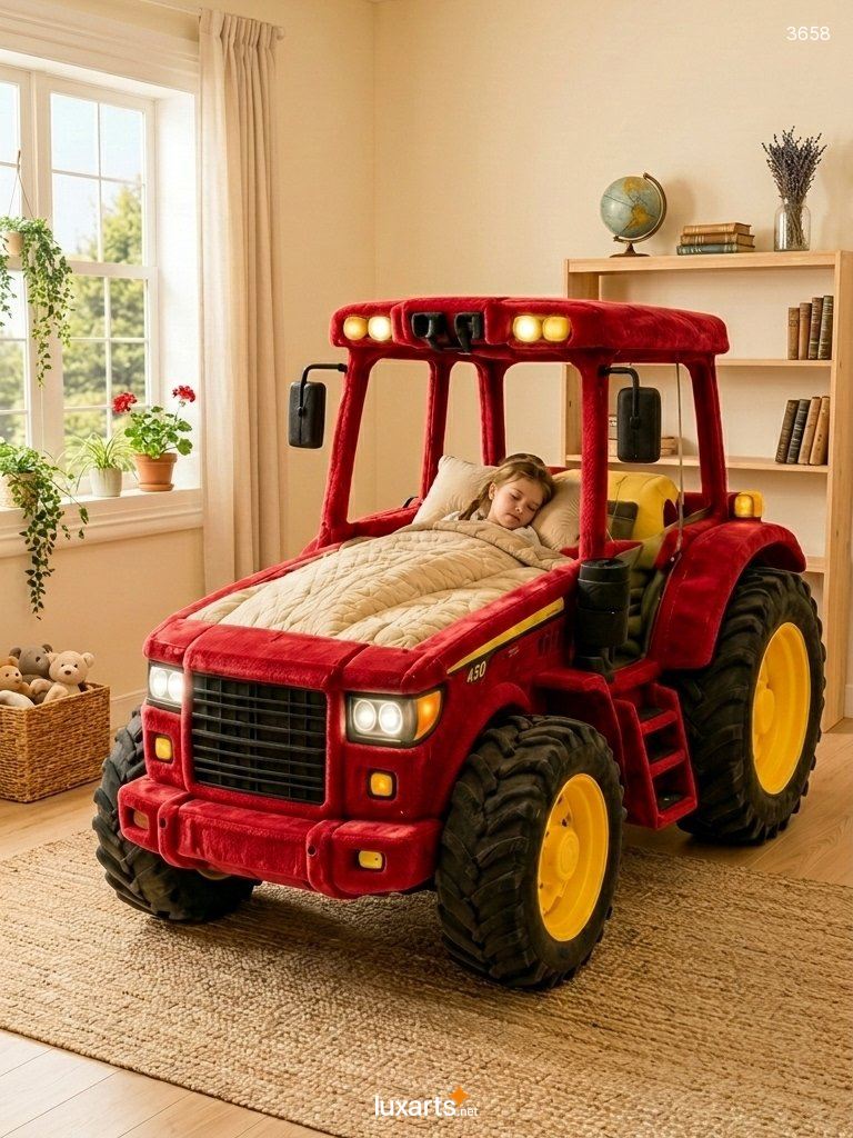 Inflatable Tractor Kids Beds | Portable Farm-Themed Beds for Toddlers 3658 inflatable tractor kid beds 20260816b 4