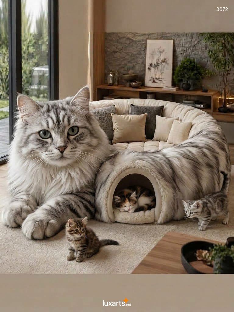 Fluffy Cat Sofa with Pet Caves – Soft Plush Couch Where Cats Can Hide and Nap 3 Fluffy Cat Sofa with Pet Caves – Soft Plush Couch Where Cats Can Hide and Nap 3672 fluffy saint bernard sofa with pet caves 20260920 3