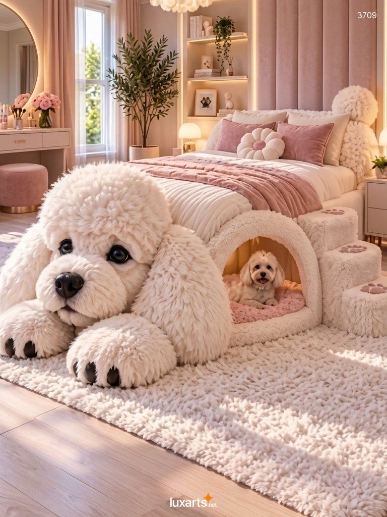 Dog Shaped Bed with Pet Den: The Cutest Way to Sleep Beside Your Dog 7 Dog Shaped Bed with Pet Den: The Cutest Way to Sleep Beside Your Dog 3709 dog shaped bed with pet dens 20260929 37