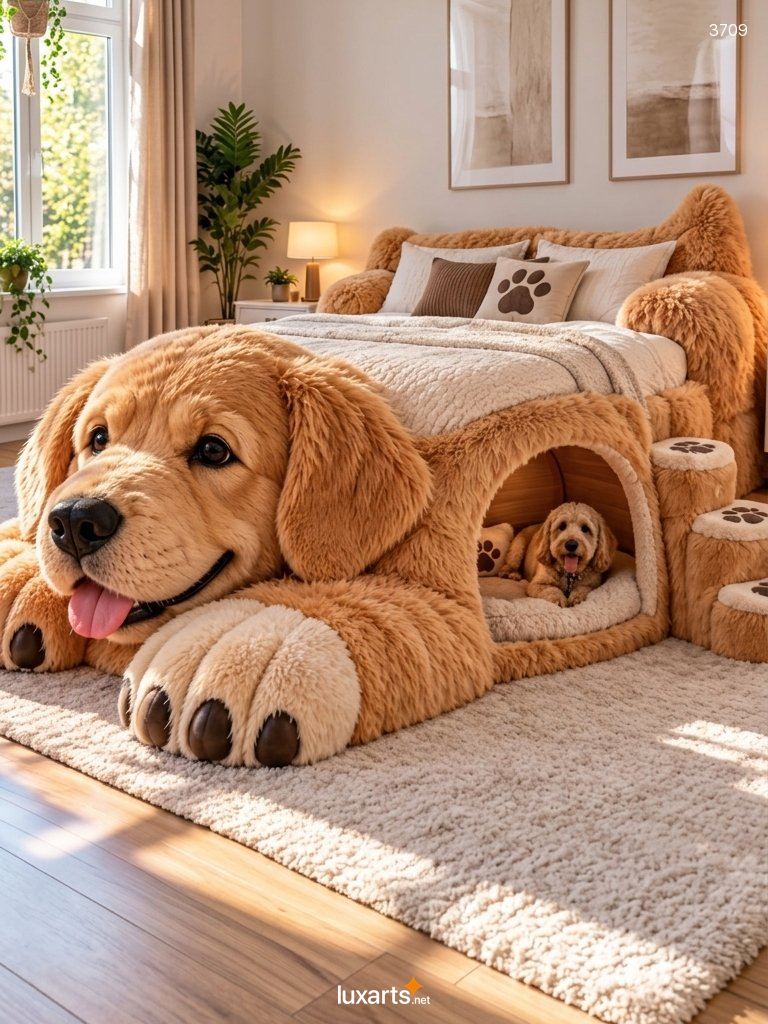 Dog Shaped Bed with Pet Den: The Cutest Way to Sleep Beside Your Dog 3709 dog shaped bed with pet dens 20260929 38