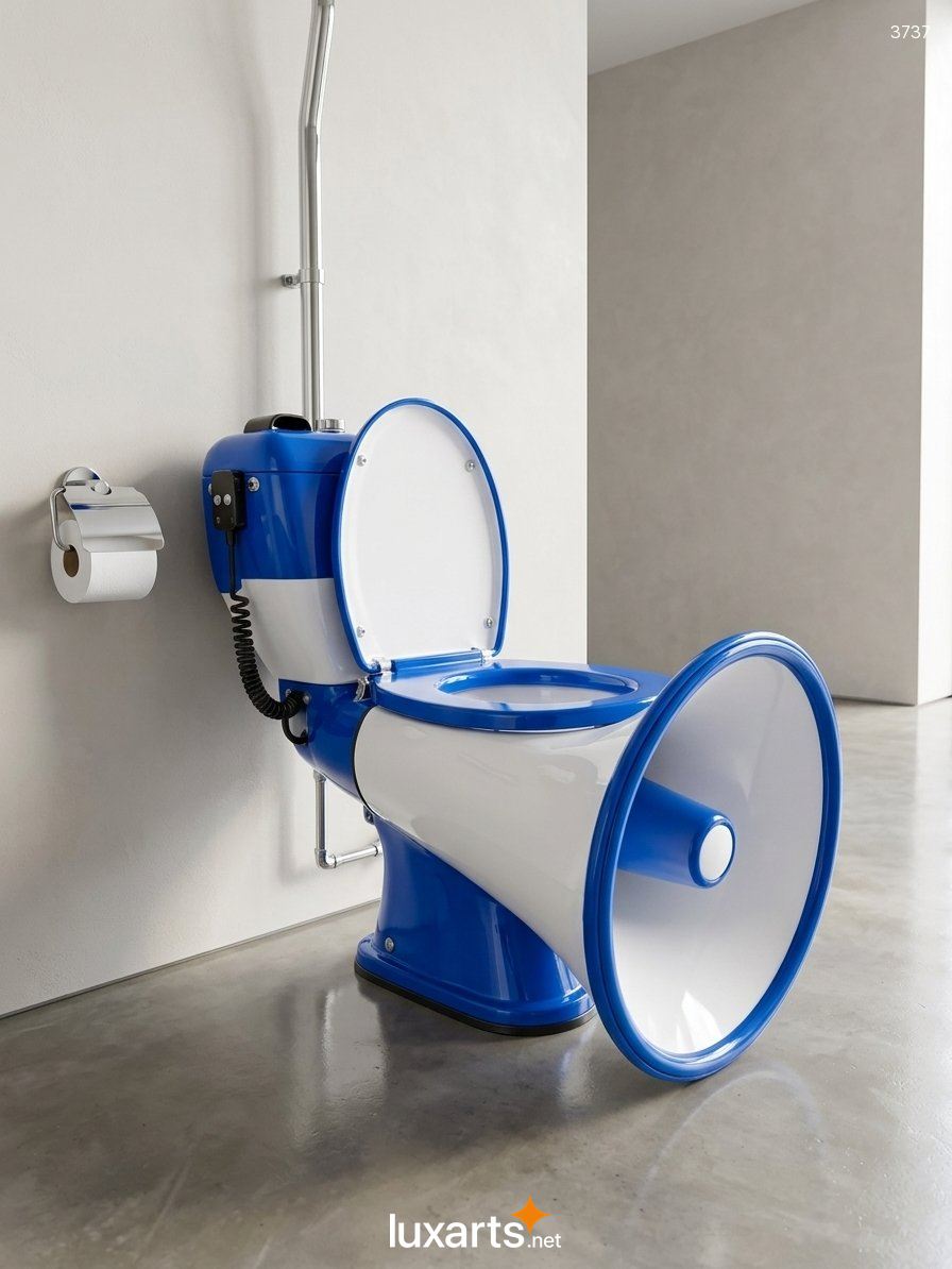 Megaphone-Shaped Toilet: Fun Design Ideas for Every Bathroom Style 3737 megaphone shaped toilet