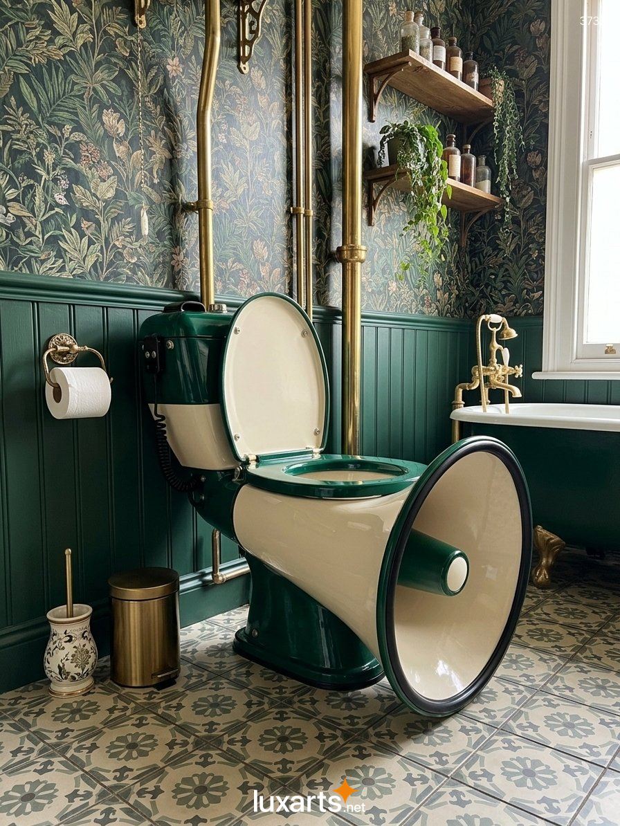 Megaphone-Shaped Toilet: Fun Design Ideas for Every Bathroom Style 3737 megaphone shaped toilet 3
