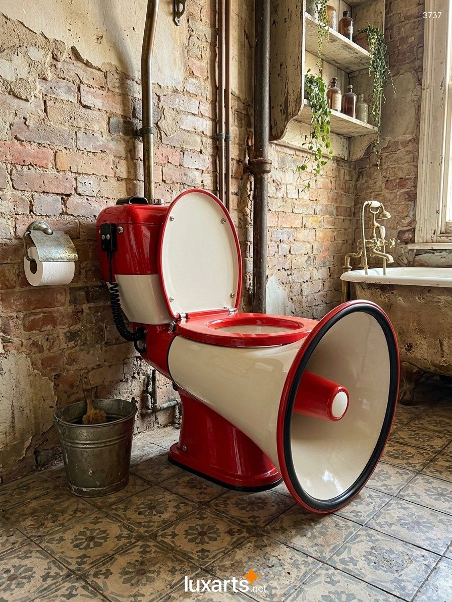 Megaphone-Shaped Toilet: Fun Design Ideas for Every Bathroom Style 3737 megaphone shaped toilet 6